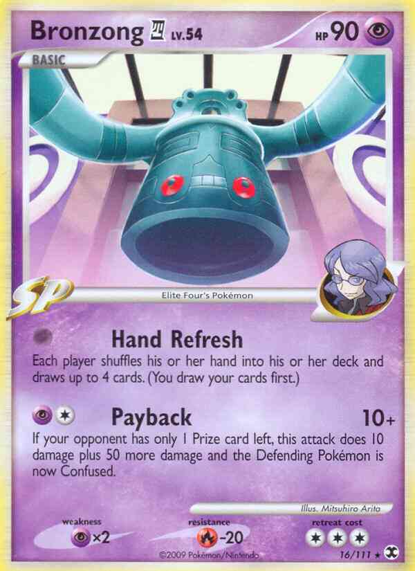 Bronzong 4 - 16/111 - Rare [pl2-16] [Non-Holo]