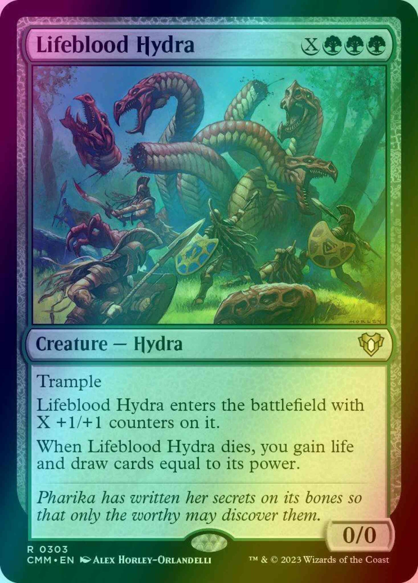 Lifeblood Hydra [303] [Commander Masters] [Foil]