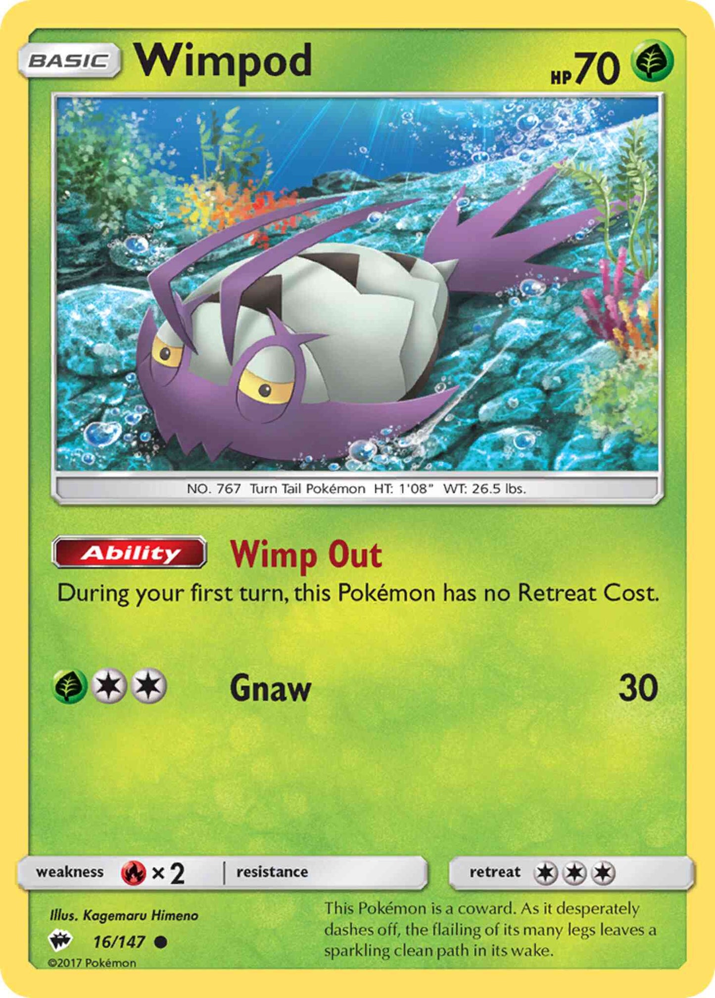 Wimpod - 16/147 - Common [sm3-16] [Reverse Holo]