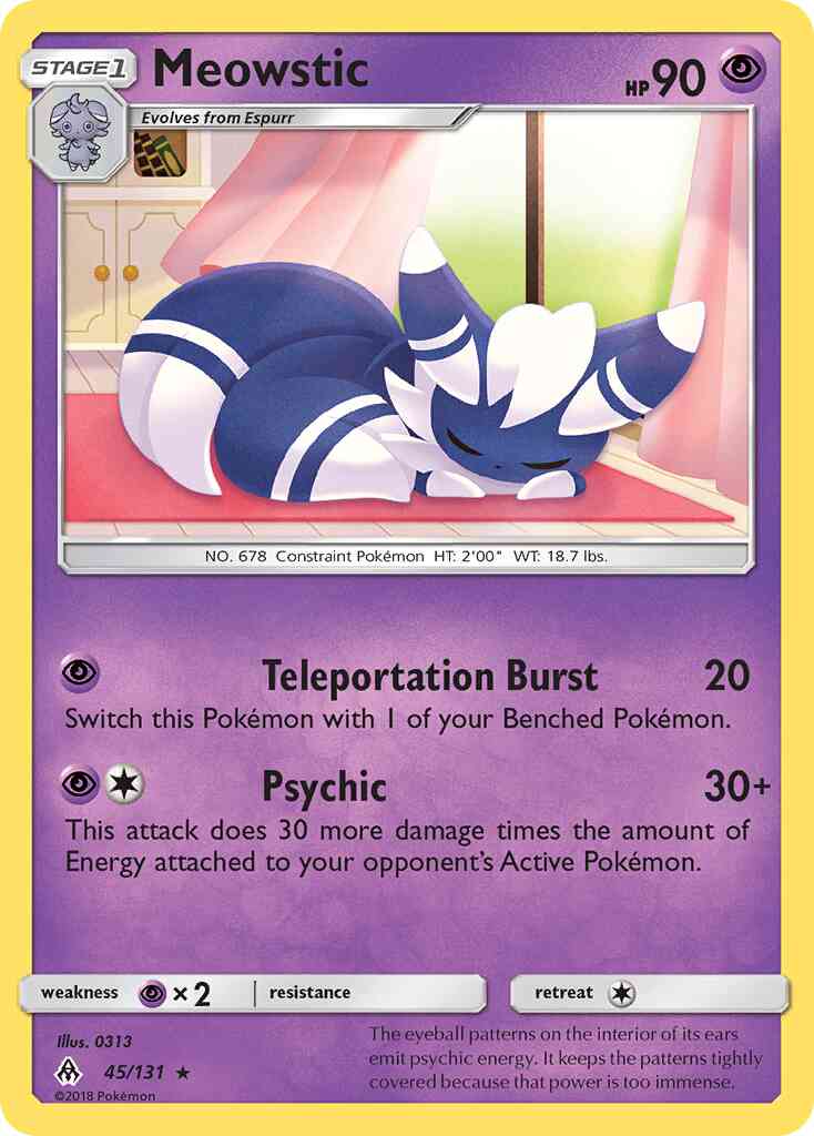 Meowstic - 45/131 - Rare [sm6-45] [Non-Holo]