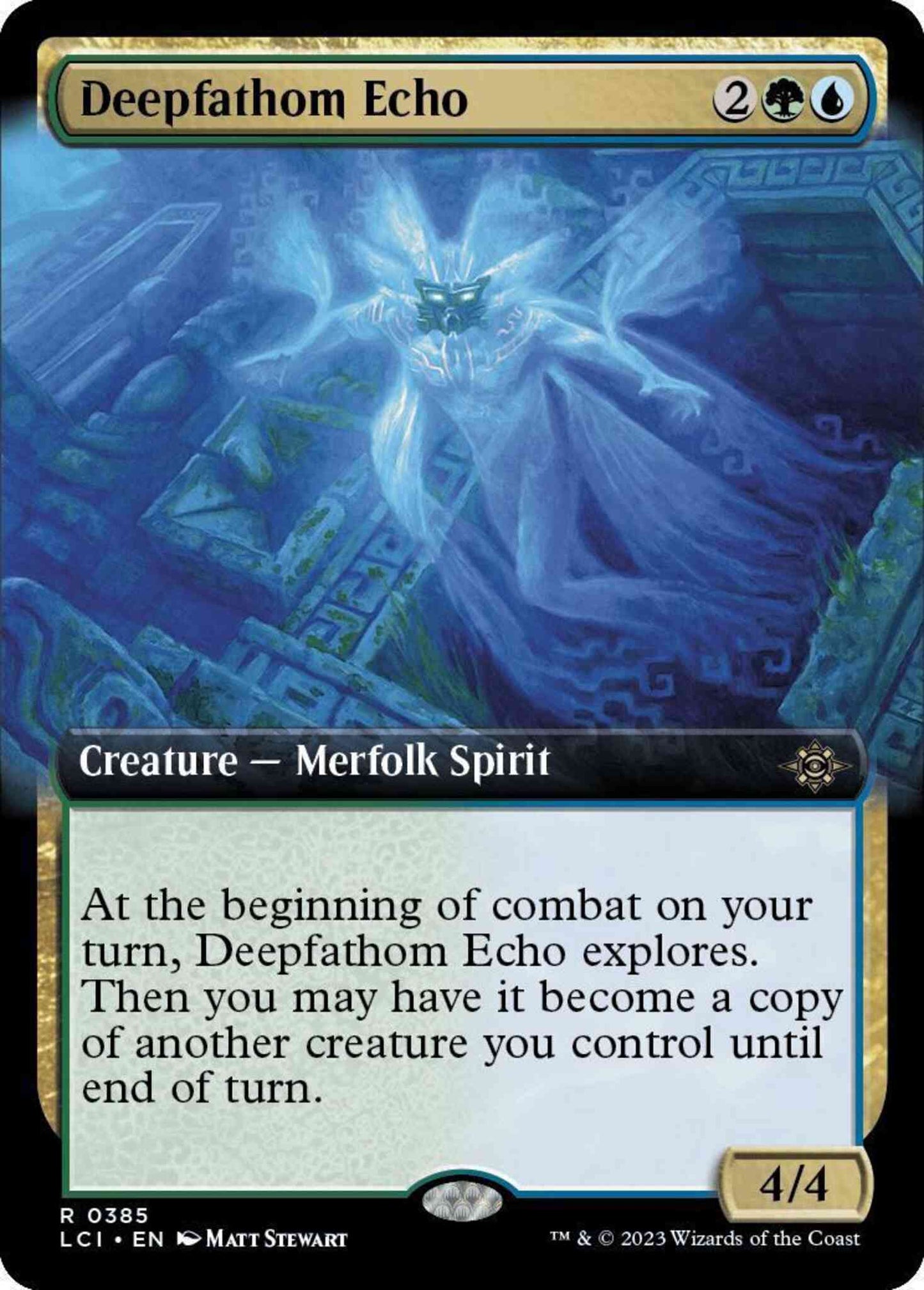 Deepfathom Echo [385] [Extended Art] [The Lost Caverns of Ixalan] [Non-Foil]