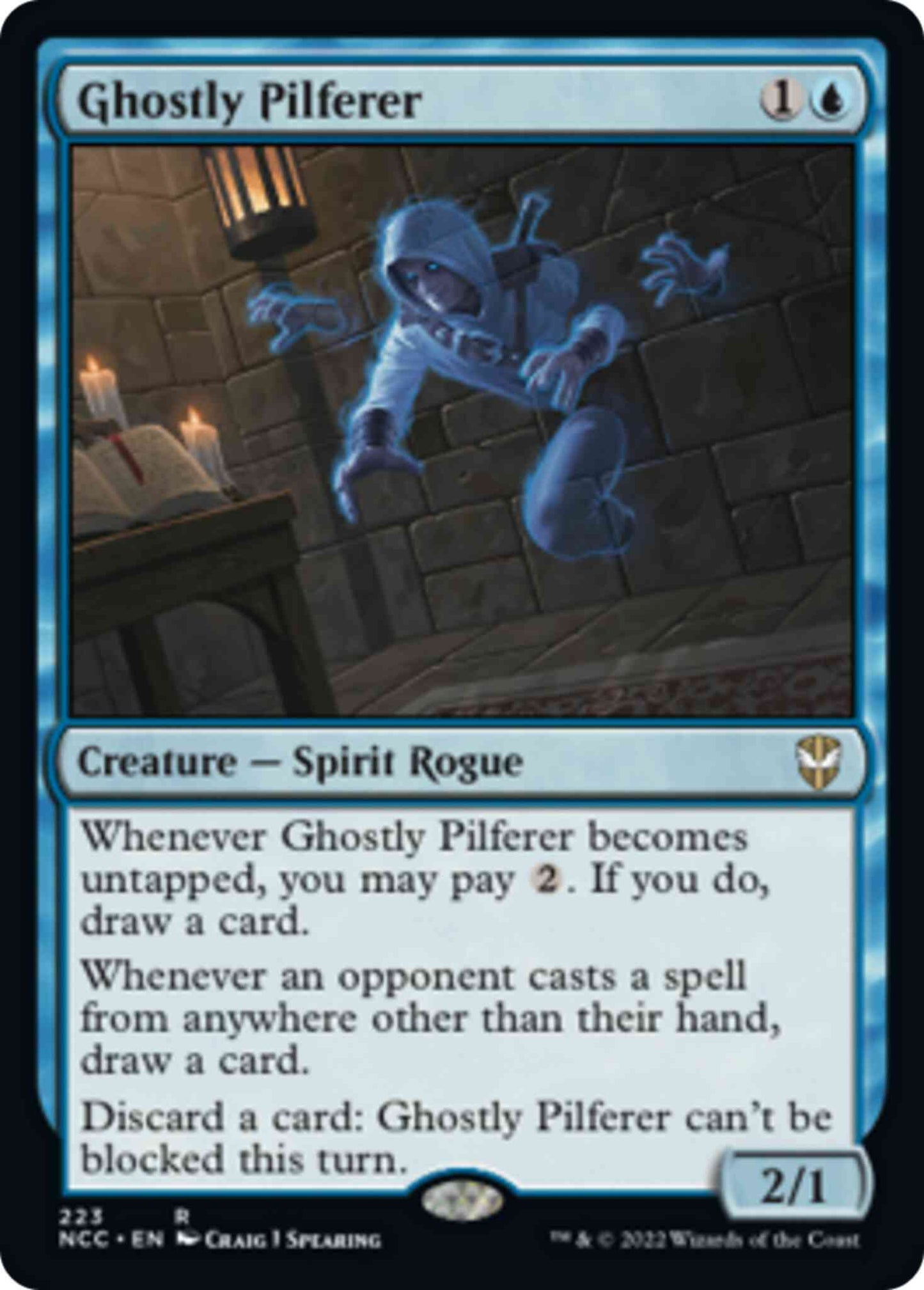 Ghostly Pilferer [223] [Streets of New Capenna: Commander] [Non-Foil]