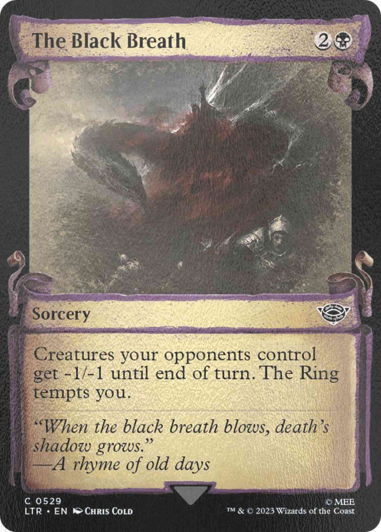 The Black Breath [529] [Scrolls Showcase] [The Lord of the Rings: Tales of Middle-earth] [Silver Foil]