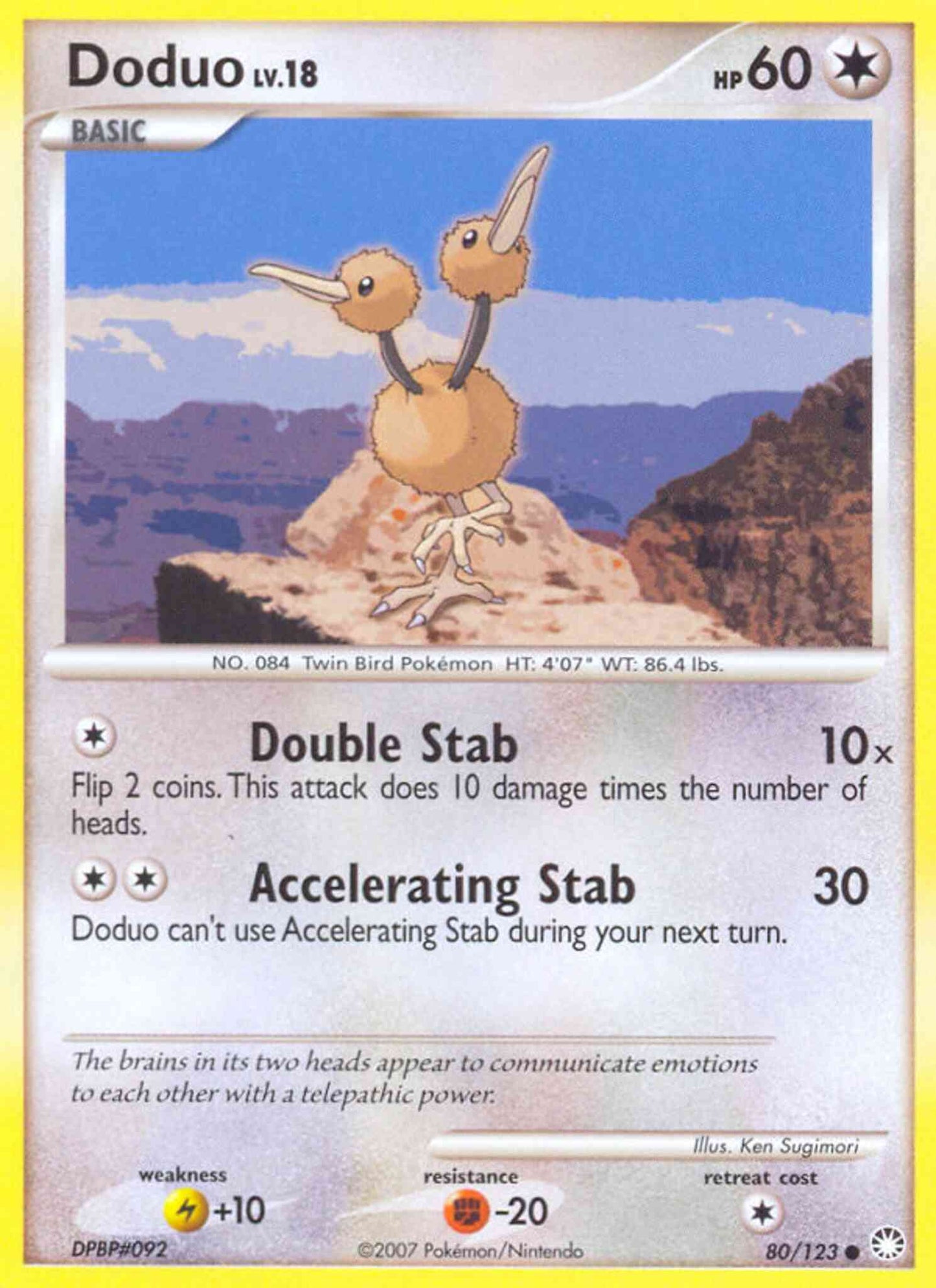 Doduo - 80/123 - Common [dp2-80] [Non-Holo]