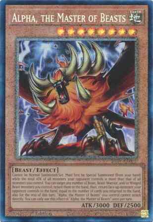 Alpha, the Master of Beasts - RA01-EN022 - Prismatic Collector's Rare - 1st Edition
