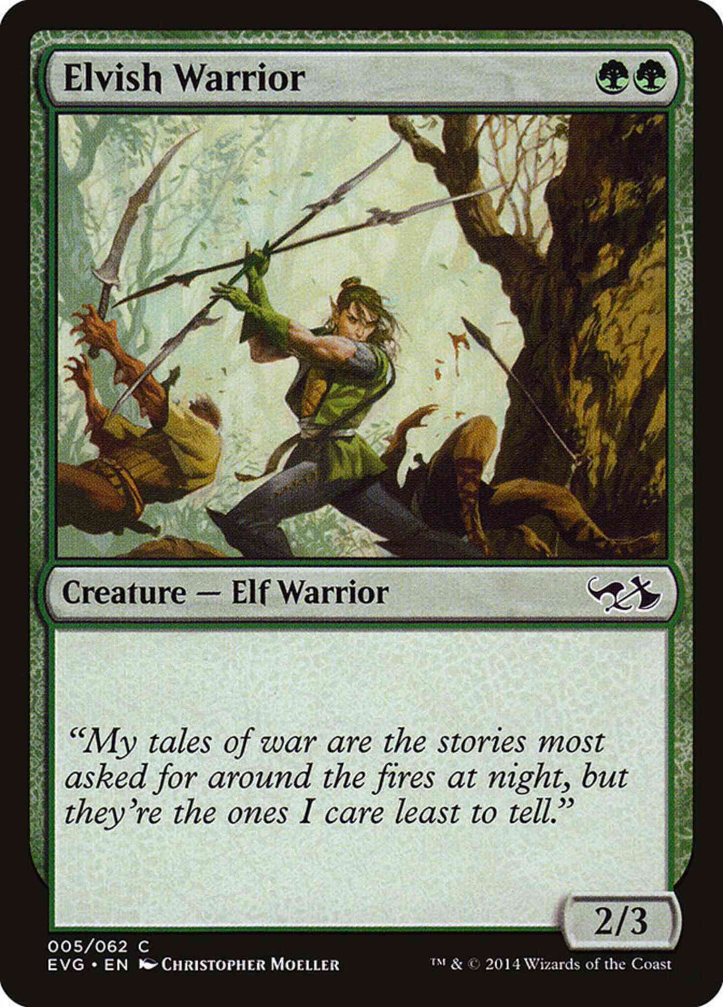 Elvish Warrior [5] [Duel Decks Anthology: Elves vs. Goblins] [Non-Foil]
