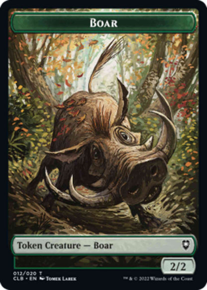 Boar Token (12) // Ogre Token (36) [Commander Legends: Battle for Baldur's Gate: Tokens] [Non-Foil]