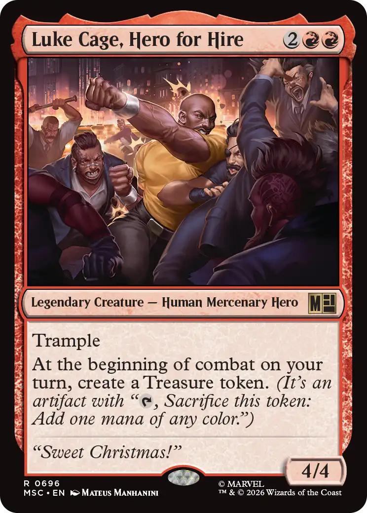 Luke Cage, Hero for Hire [696] [Jumpstart] [Marvel Super Heroes: Commander] [Non-Foil]
