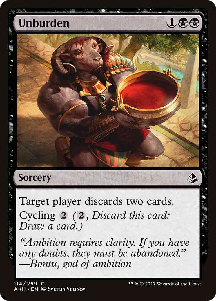 Unburden [114] [Amonkhet] [Non-Foil]