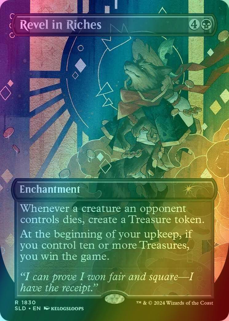 Revel in Riches [1830] [Borderless] [20 Ways to Win] [Secret Lair Drop] [Foil]