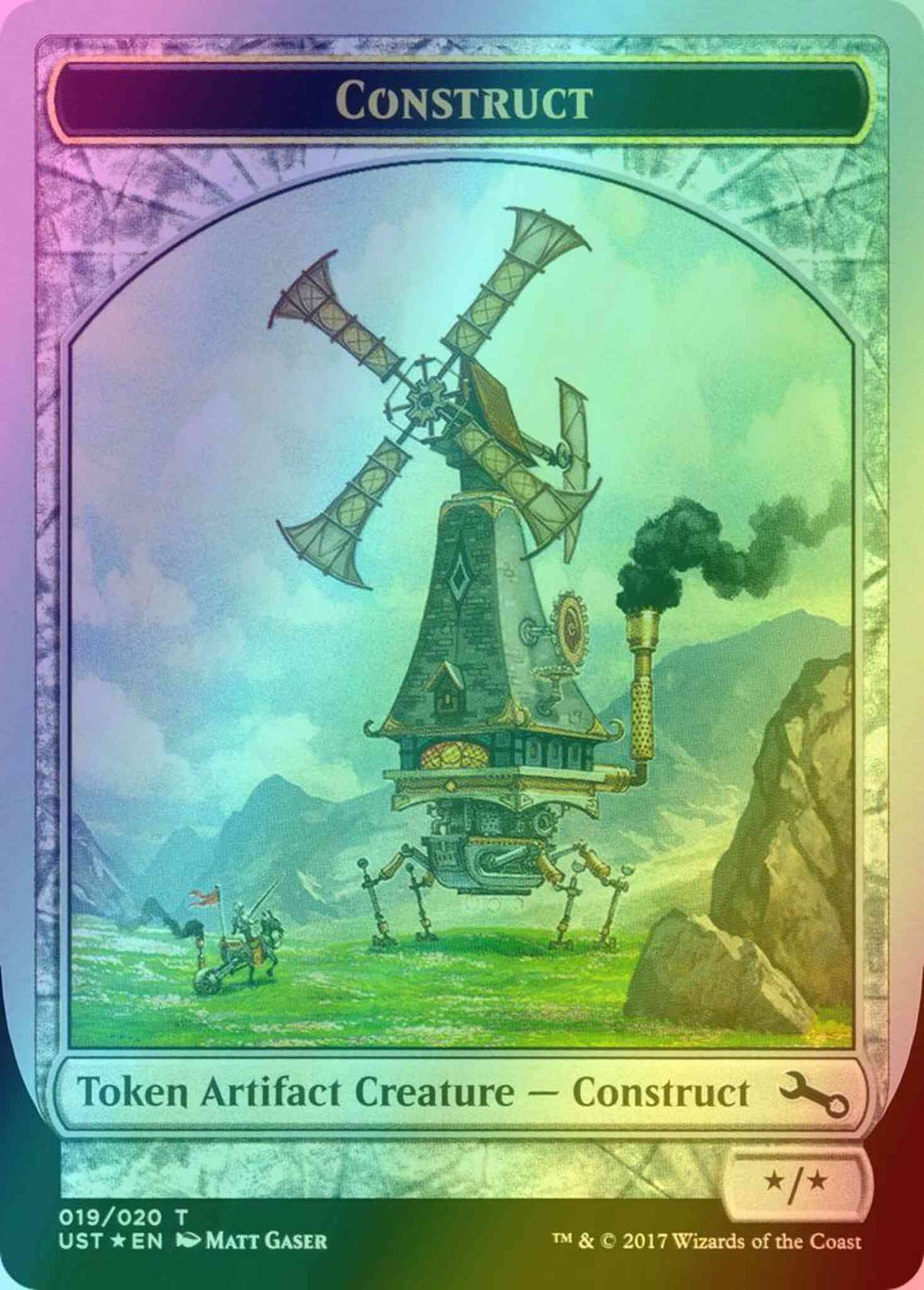 Construct Token [19] [Unstable Tokens] [Foil]