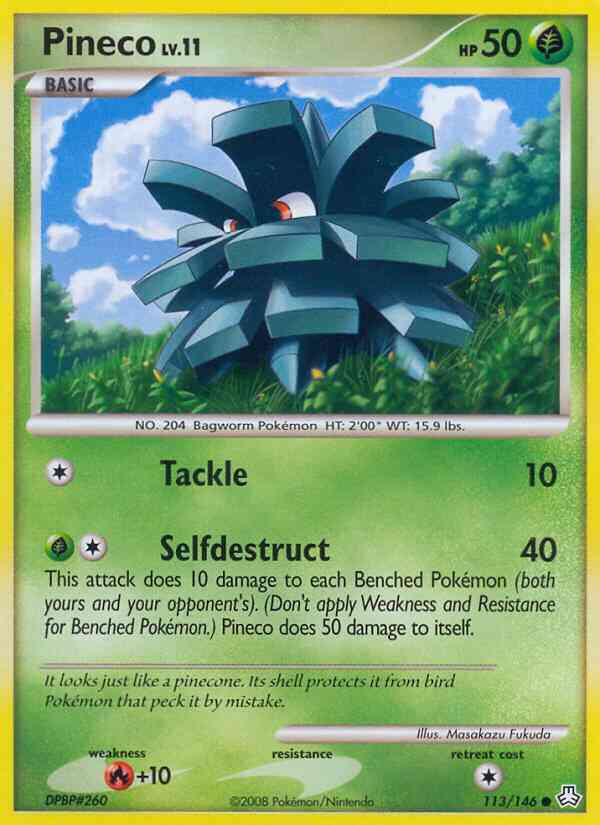Pineco - 113/146 - Common [dp6-113] [Reverse Holo]
