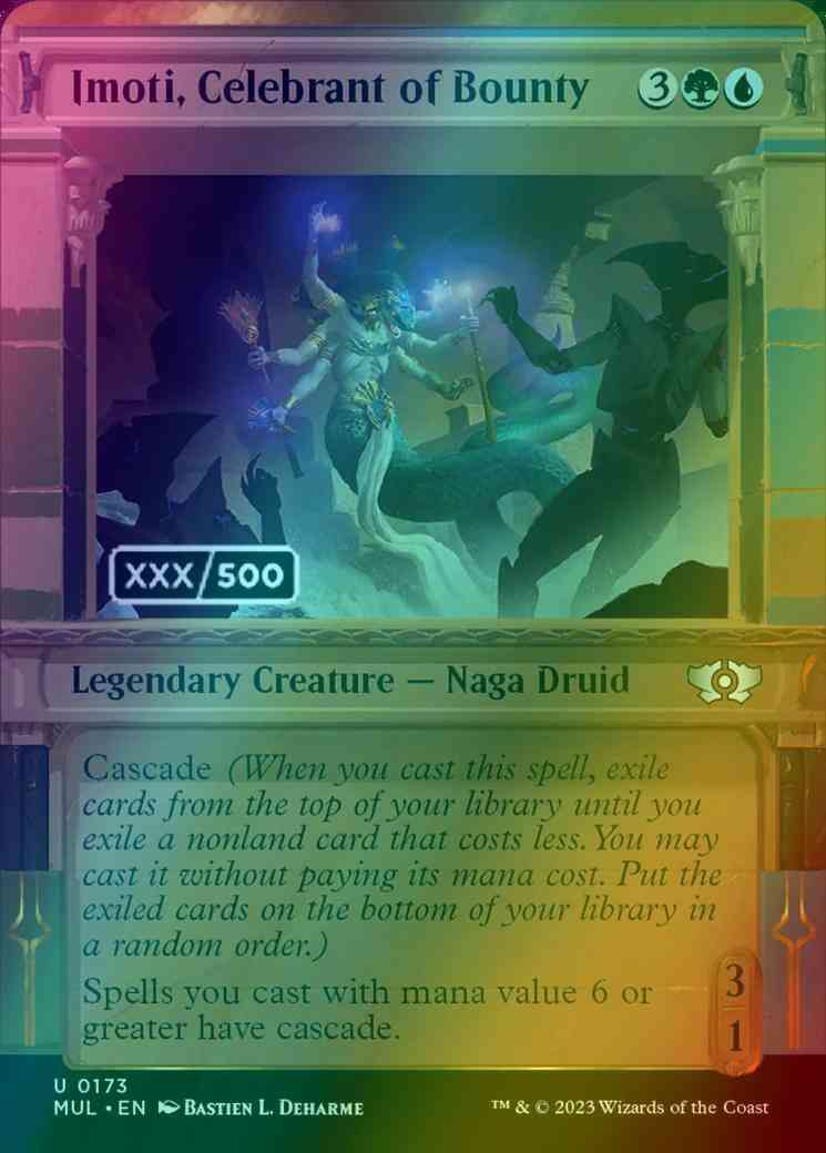 Imoti, Celebrant of Bounty - Serial Numbered [173z] [Planar Showcase] [Multiverse Legends] [Foil]