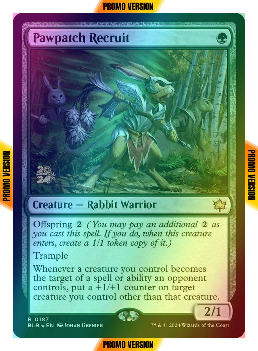 Pawpatch Recruit [187s] [Prerelease] [Bloomburrow: Promos] [Foil]