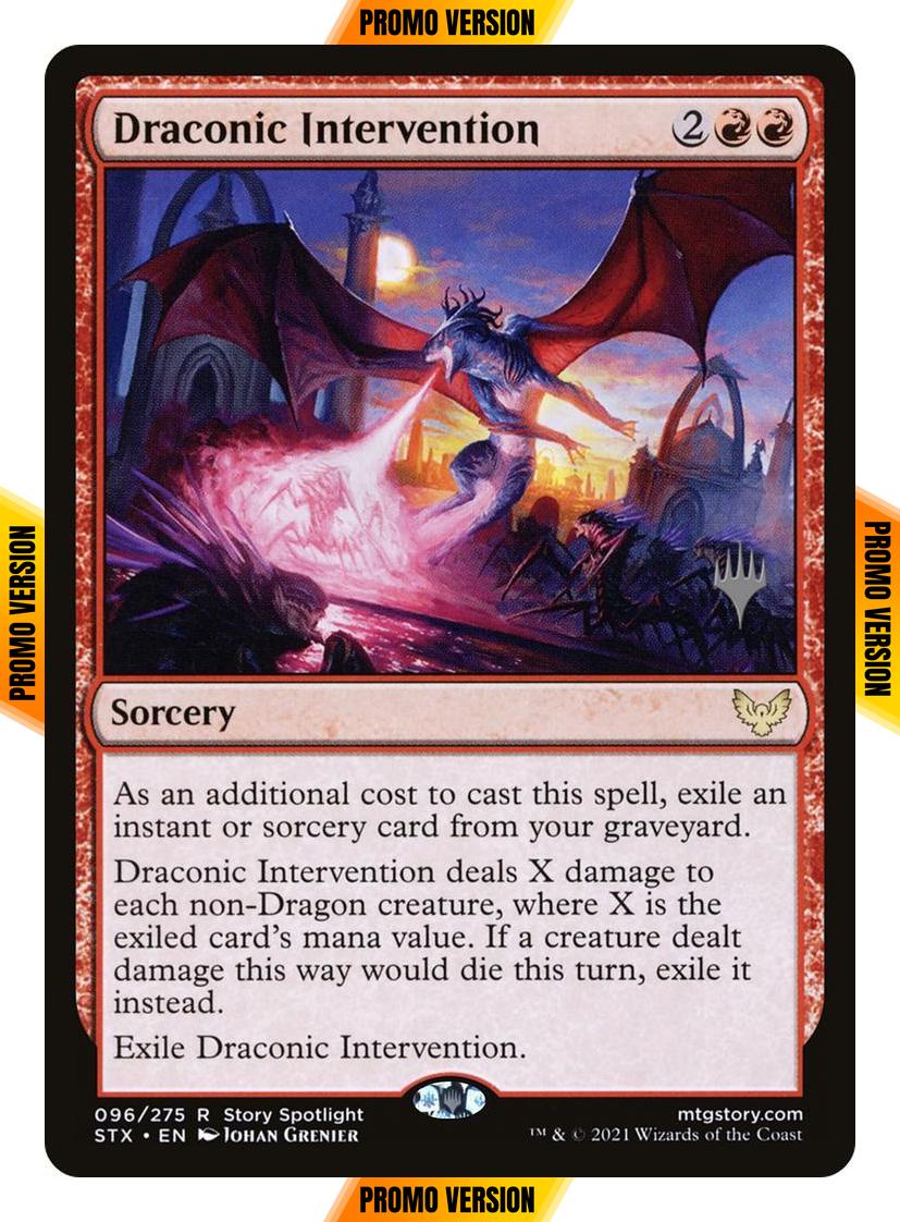 Draconic Intervention [Promo Pack] [96p] [Strixhaven: School of Mages Promos] [Non-Foil]