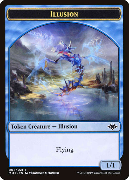 Golem Token (18) // Illusion Token (05) [Modern Horizons Tokens] [Non-Foil]