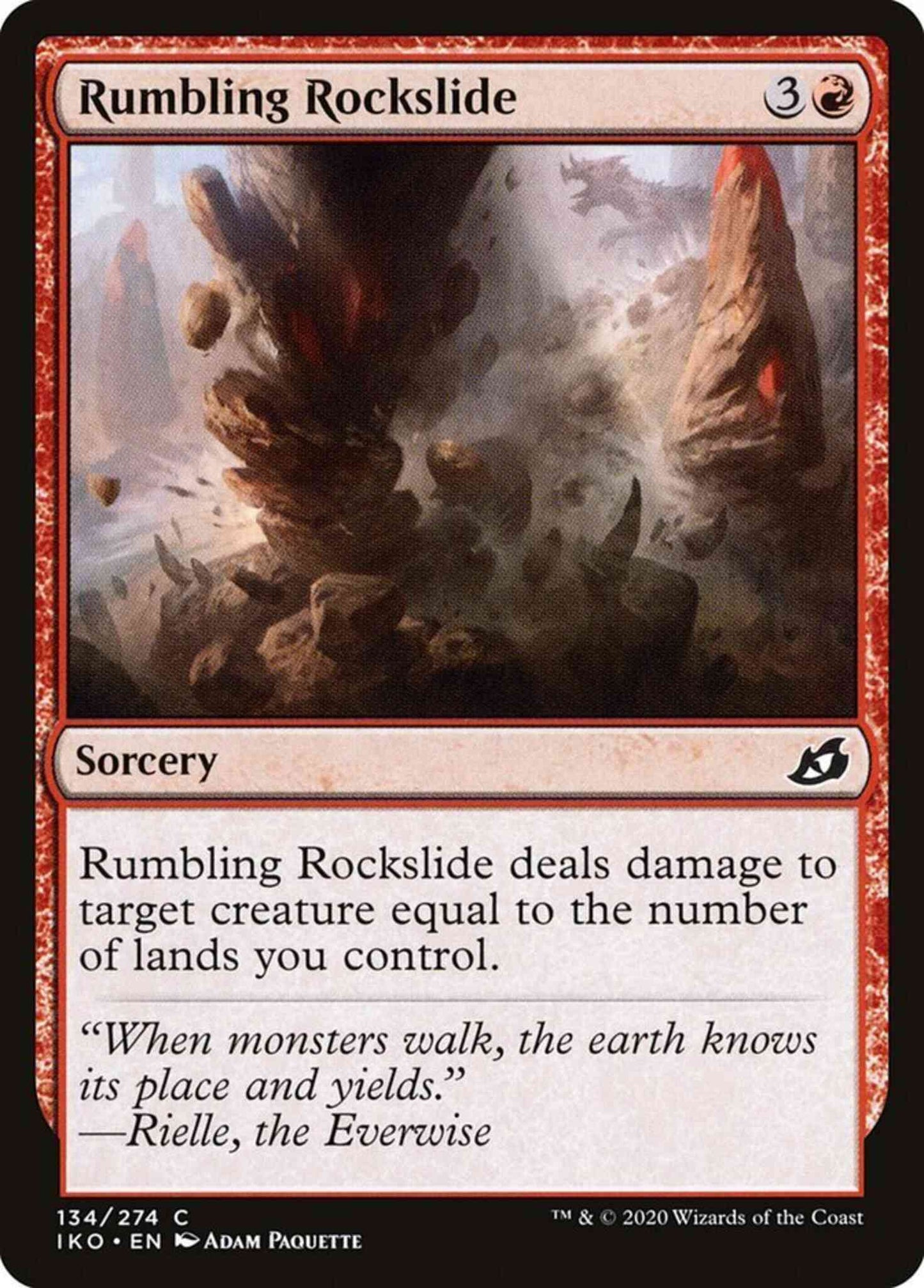 Rumbling Rockslide [134] [Ikoria: Lair of Behemoths] [Non-Foil]