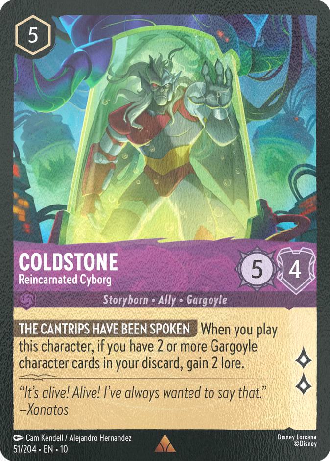 Coldstone - Reincarnated Cyborg - 51/204 [Whispers in the Well] [Cold Foil]