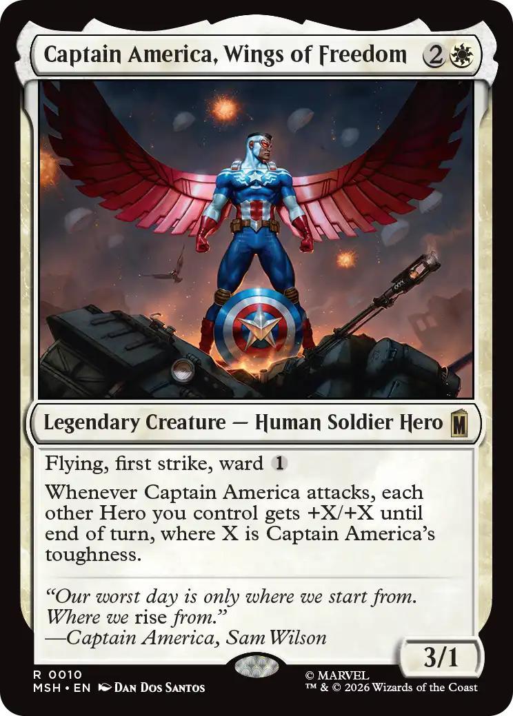 Captain America, Wings of Freedom [10] [Marvel Super Heroes] [Non-Foil]