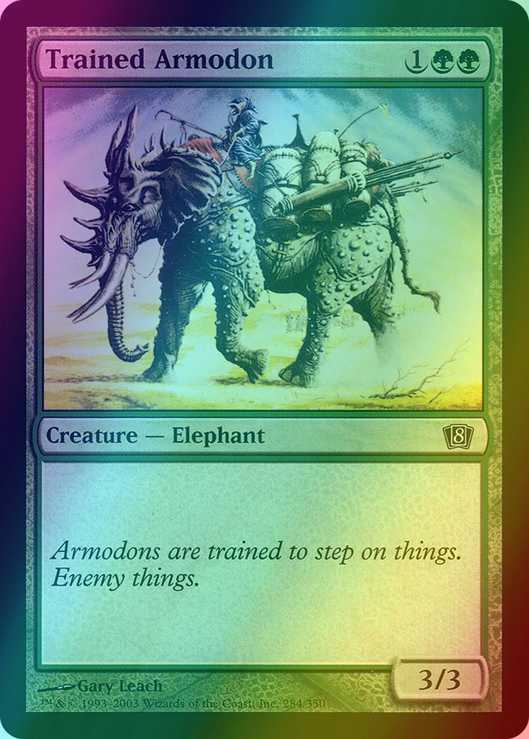Trained Armodon [284x] [Eighth Edition] [Foil]