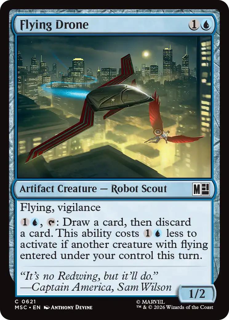 Flying Drone [621] [Jumpstart] [Marvel Super Heroes: Commander] [Non-Foil]