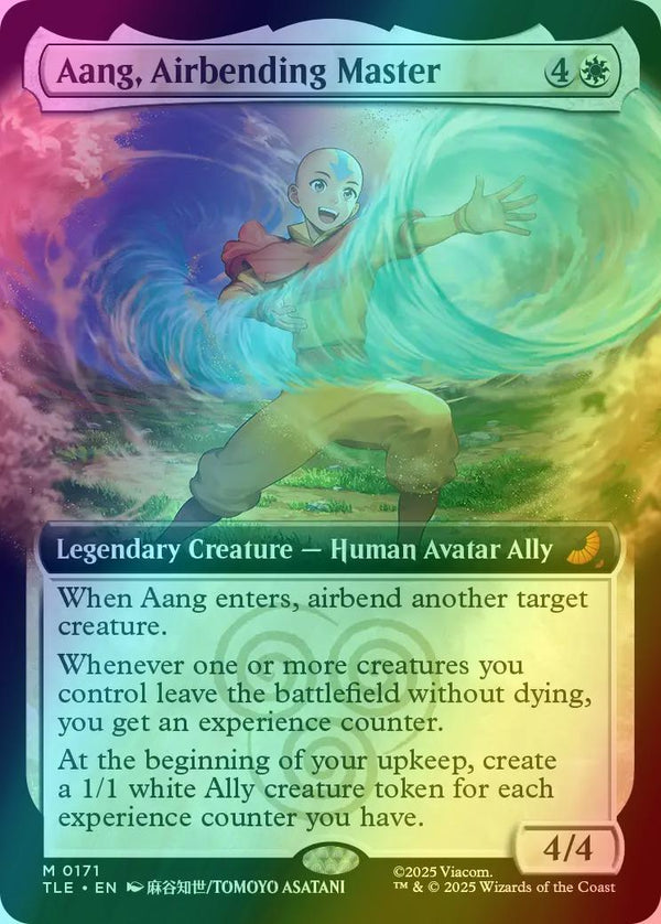 Aang, Airbending Master [171] [Extended Art] [Avatar: The Last Airbender Eternal] [Foil]