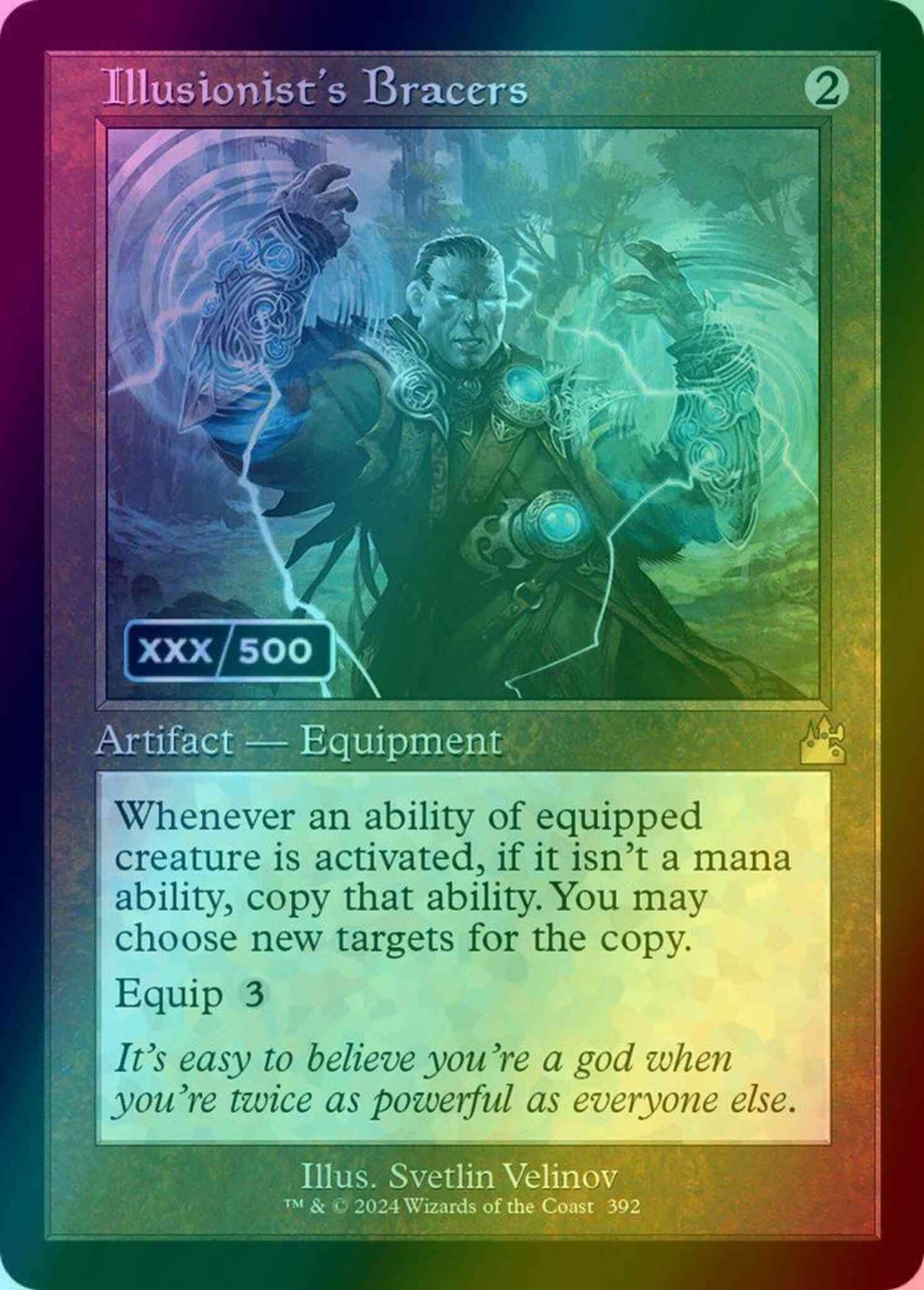Illusionist's Bracers - Serial Numbered [392z] [Retro Frame] [Ravnica Remastered] [Foil]