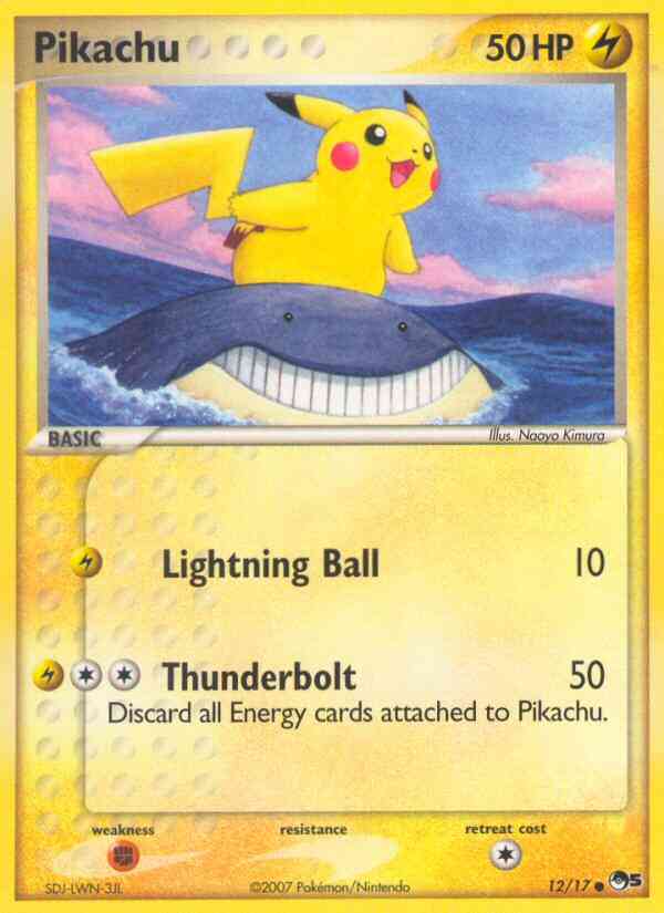 Pikachu - 12/17 - Common [pop5-12] [Non-Holo]