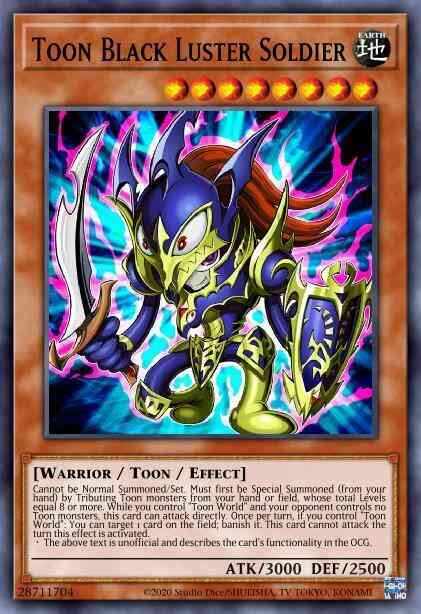 Toon Black Luster Soldier - TOCH-EN001 - Ultra Rare - Unlimited