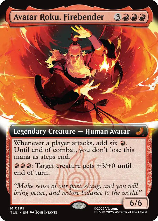 Avatar Roku, Firebender [191] [Extended Art] [Avatar: The Last Airbender Eternal] [Non-Foil]