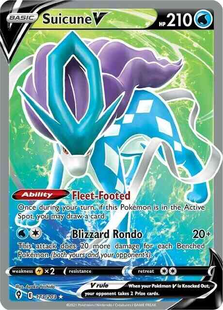 Suicune V - 173/203 - Rare Ultra [swsh7-173] [Ultra]