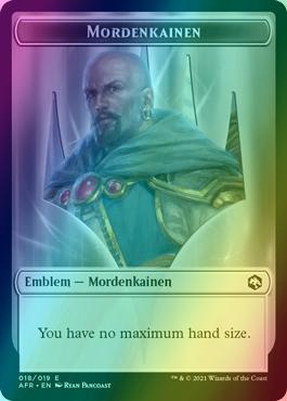 Dog Illusion Token (03) // Mordenkainen Emblem (18) [Adventures in the Forgotten Realms: Tokens] [Foil]