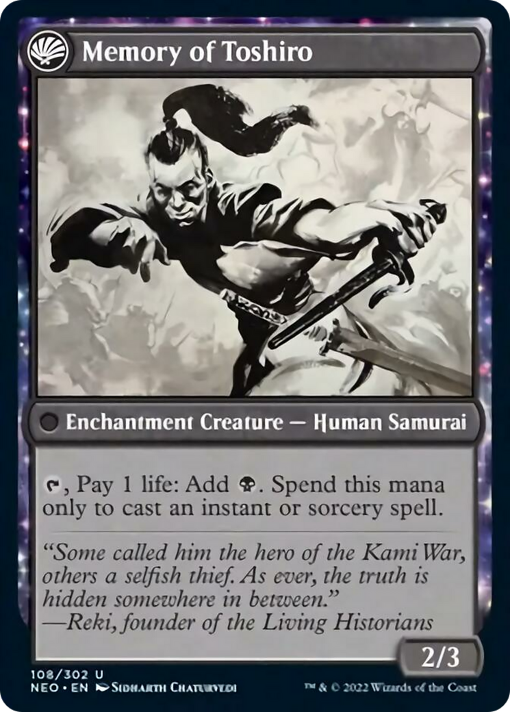 Life of Toshiro Umezawa // Memory of Toshiro [108] [Kamigawa: Neon Dynasty] [Non-Foil]