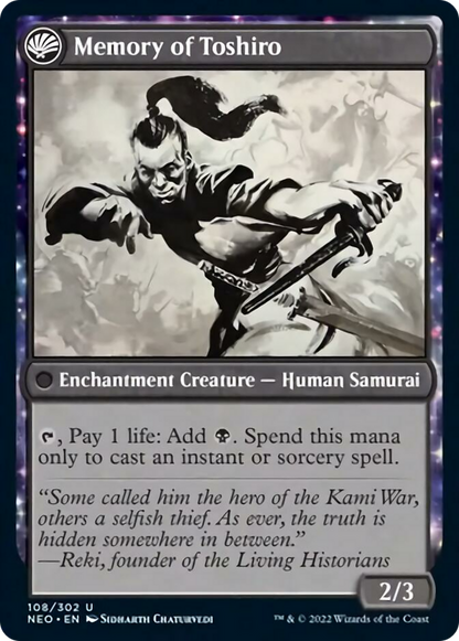 Life of Toshiro Umezawa // Memory of Toshiro [108] [Kamigawa: Neon Dynasty] [Non-Foil]