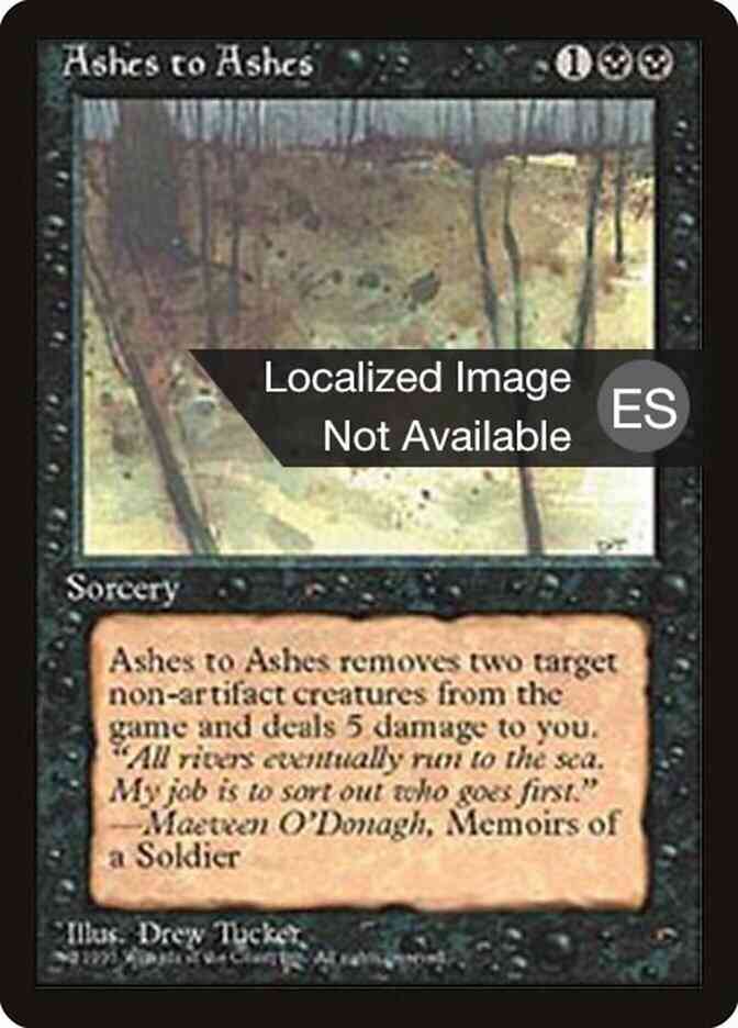 Ashes to Ashes - Chinese [119] [Fourth Edition Black Border: Chinese] [Non-Foil]
