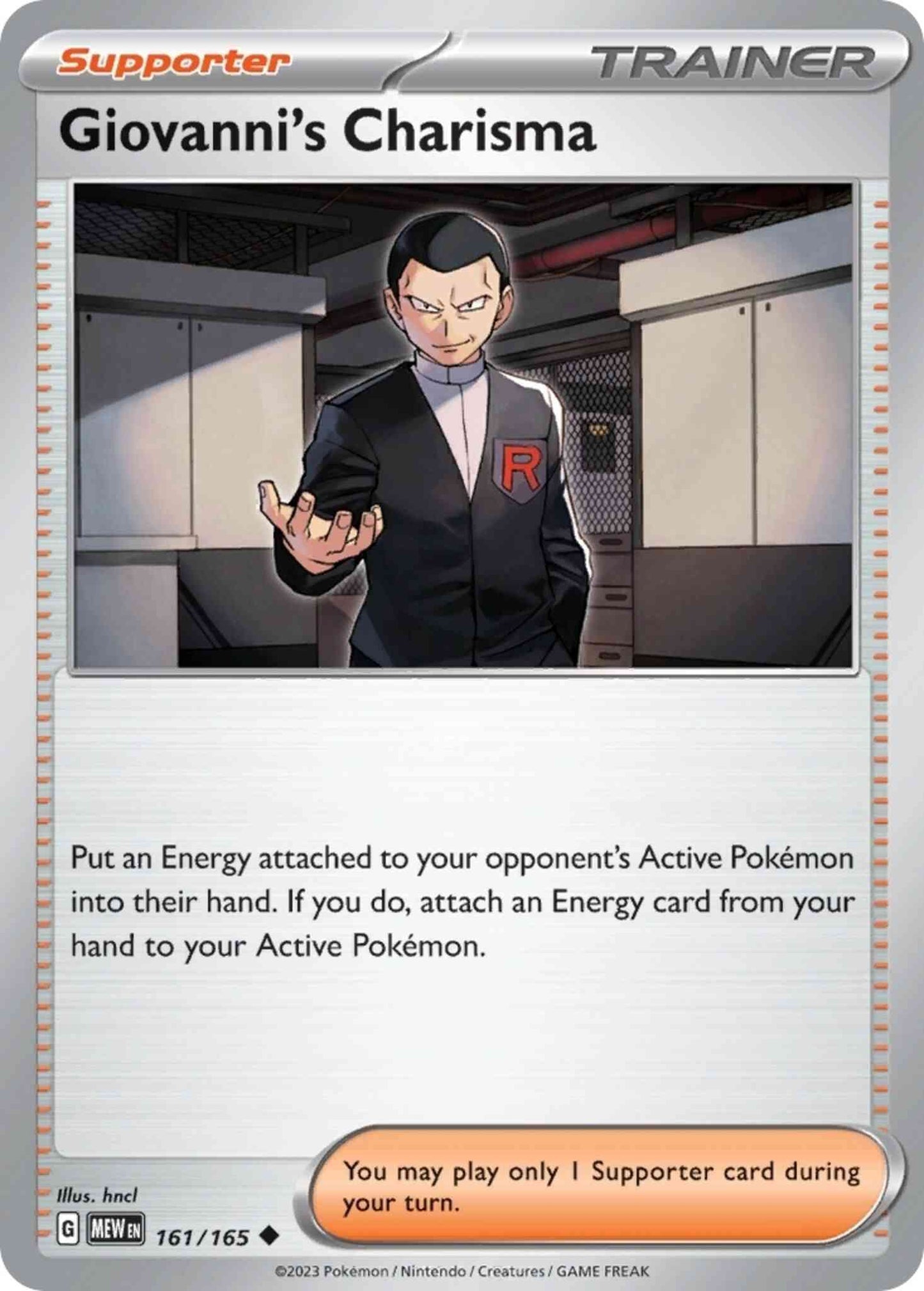 Giovanni's Charisma - 161/165 - Uncommon [sv035-161] [Non-Holo]