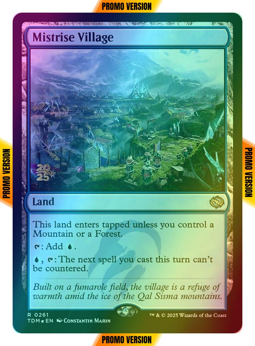 Mistrise Village [261s] [Prerelease] [Tarkir: Dragonstorm: Promos] [Foil]
