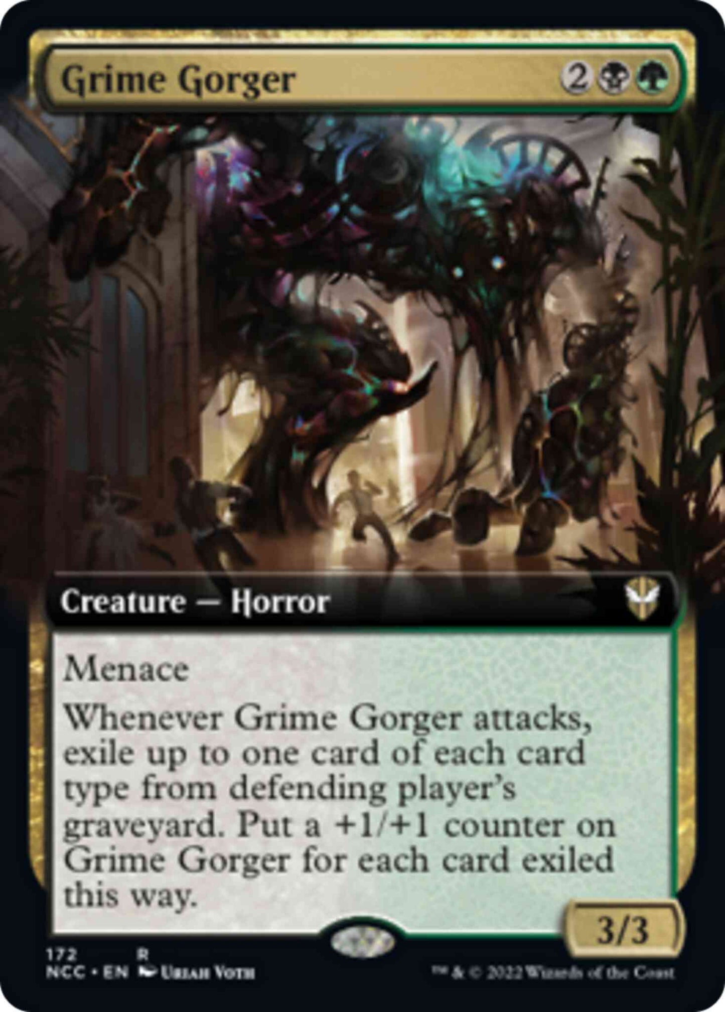 Grime Gorger [172] [Extended Art] [Streets of New Capenna: Commander] [Non-Foil]