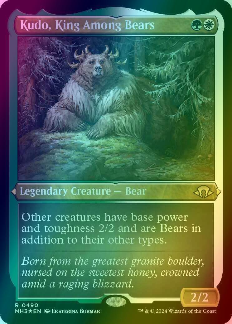 Kudo, King Among Bears [490] [Modern Horizons 3] [Etched Foil]