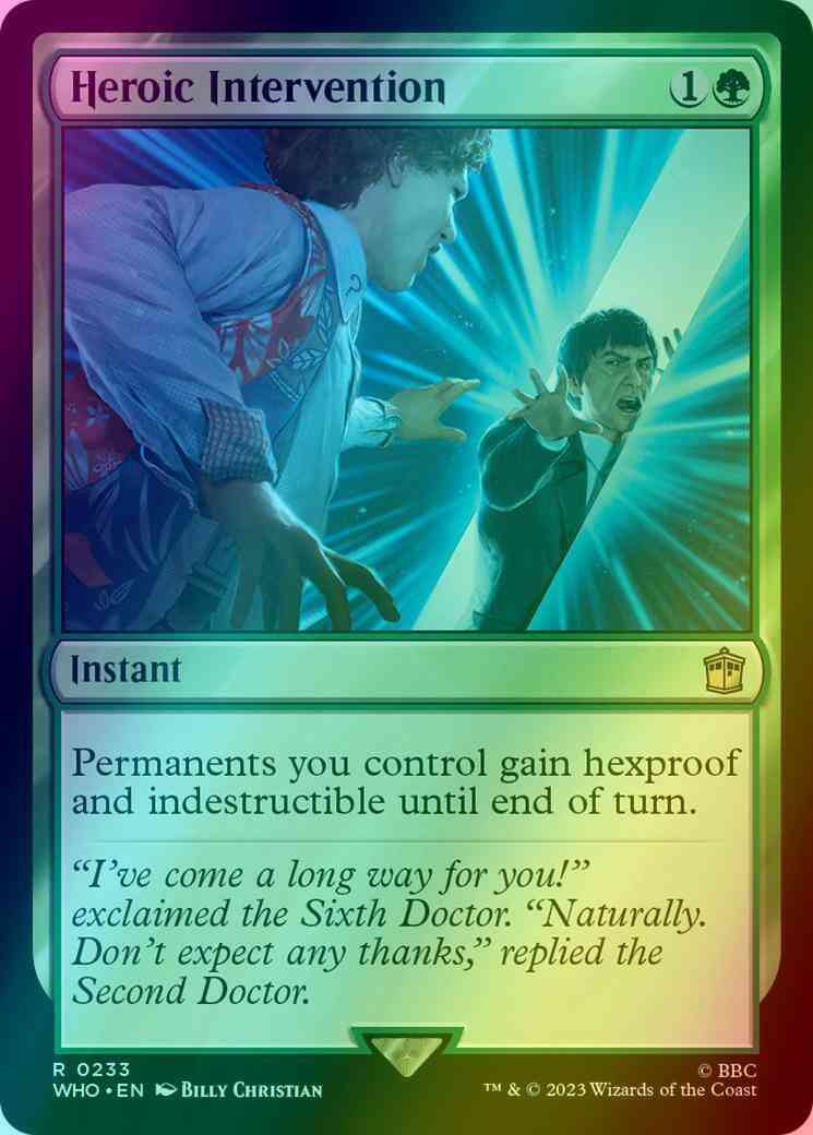 Heroic Intervention [233] [Universes Beyond: Doctor Who] [Foil]