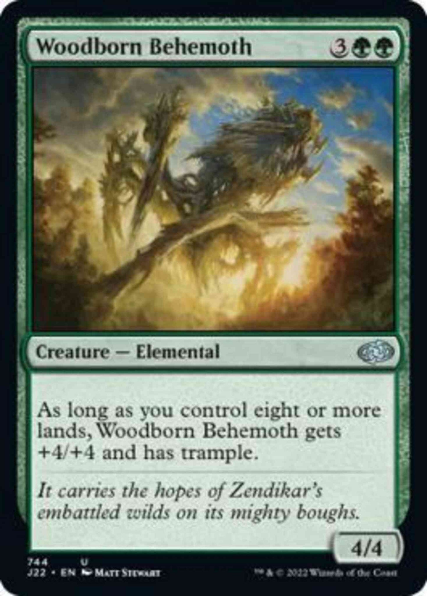 Woodborn Behemoth [744] [Jumpstart 2022] [Non-Foil]