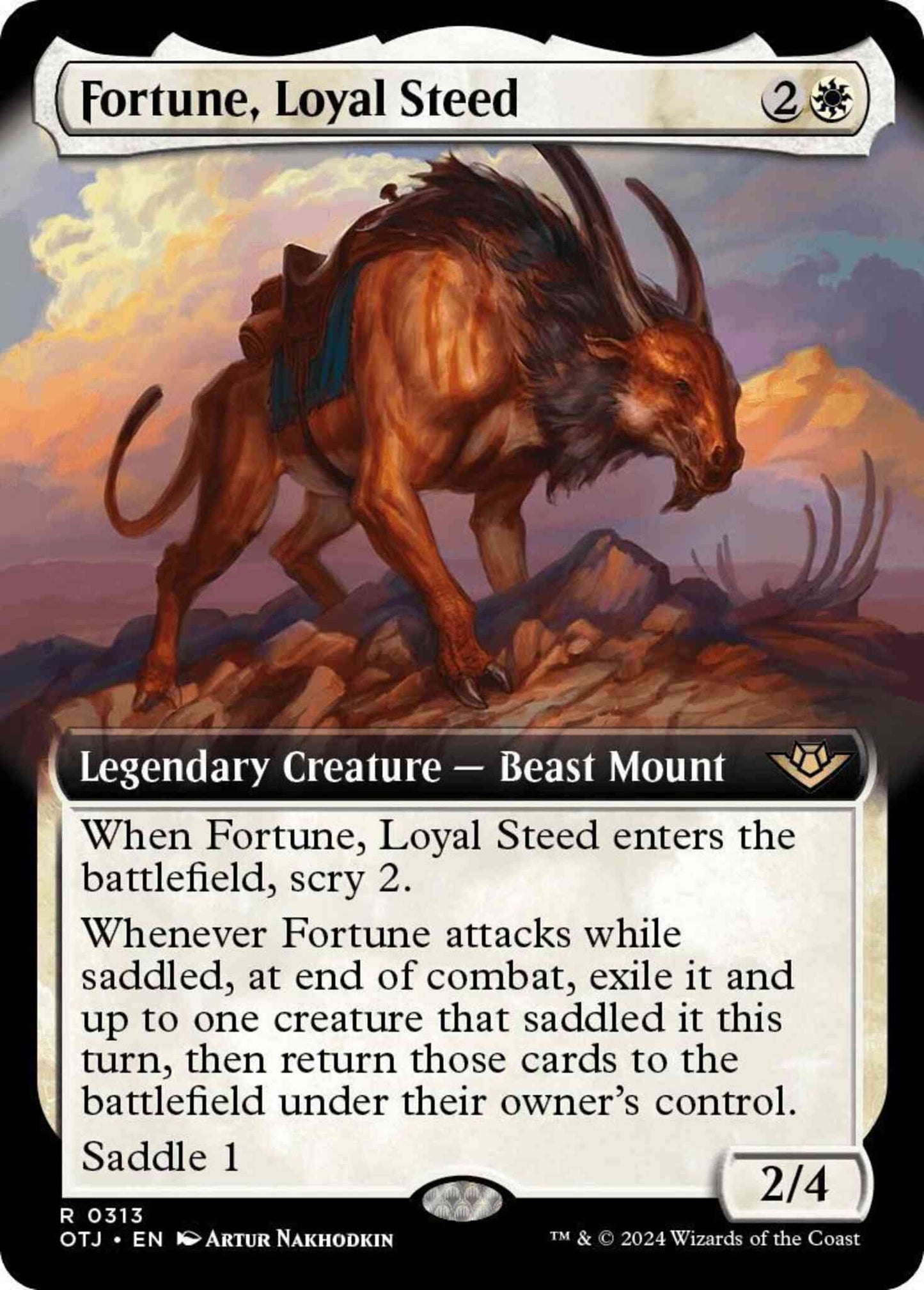 Fortune, Loyal Steed [313] [Extended Art] [Outlaws of Thunder Junction] [Non-Foil]