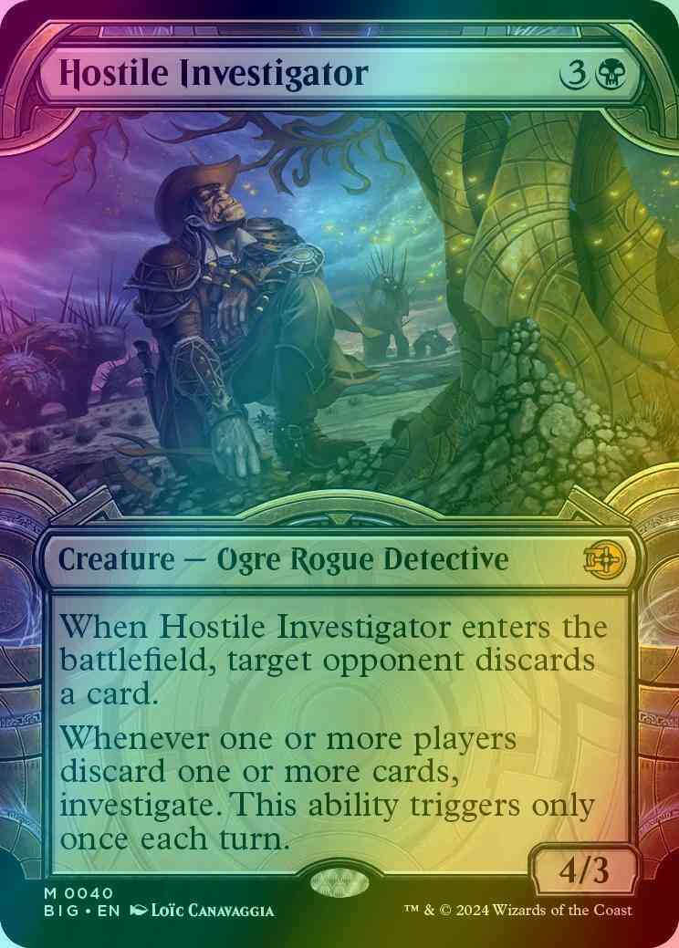 Hostile Investigator [40] [Vault Frame Showcase] [The Big Score] [Foil]