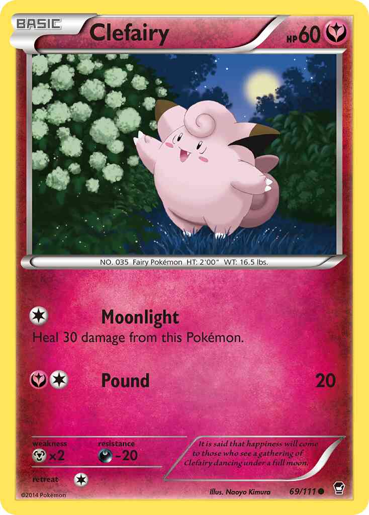 Clefairy - 69/111 - Common [xy3-69] [Non-Holo]