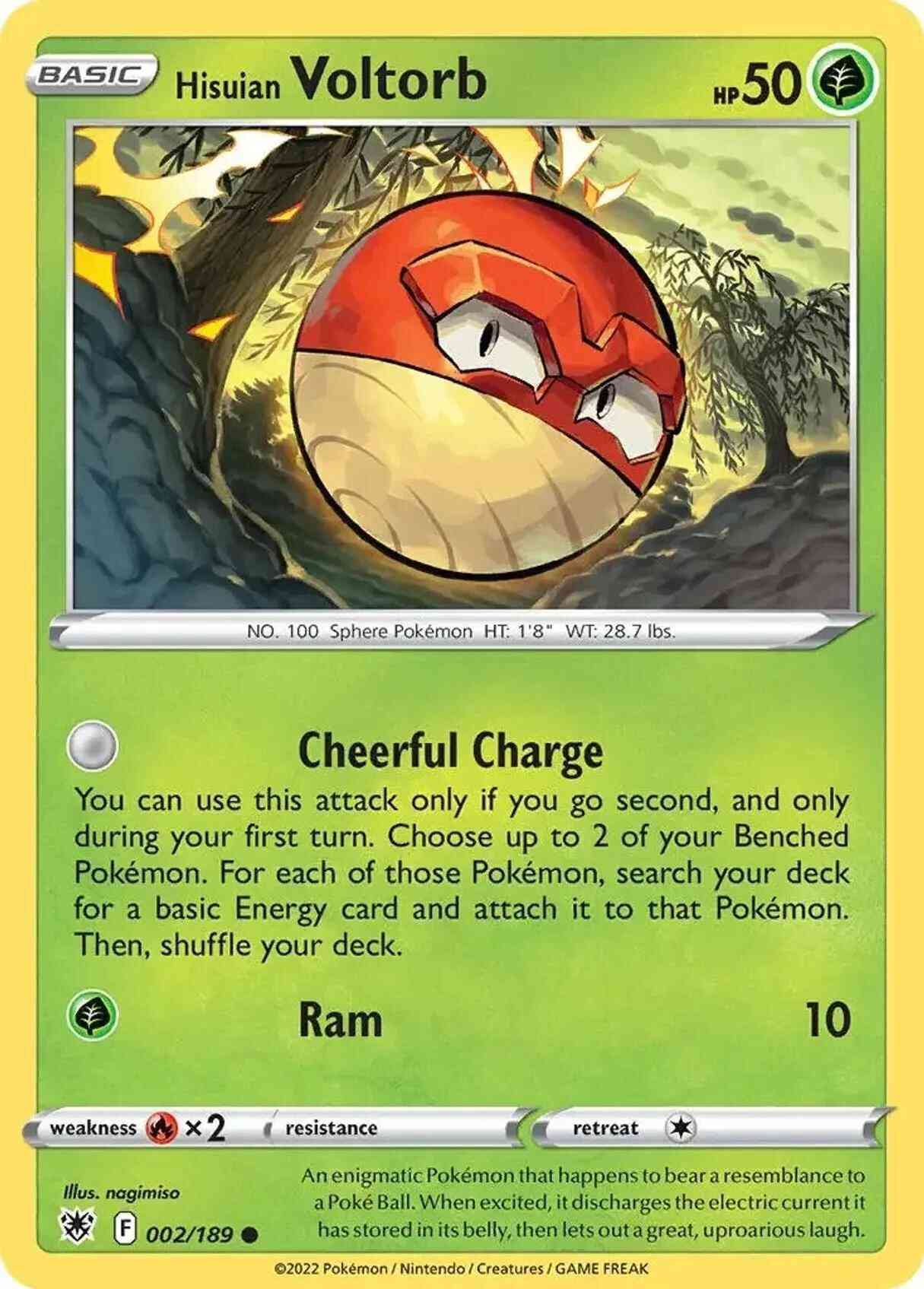 Hisuian Voltorb - 002/189 - Promo [Collector Chest Fall 2022] [swsh10msp-002] [Cosmos Holo]