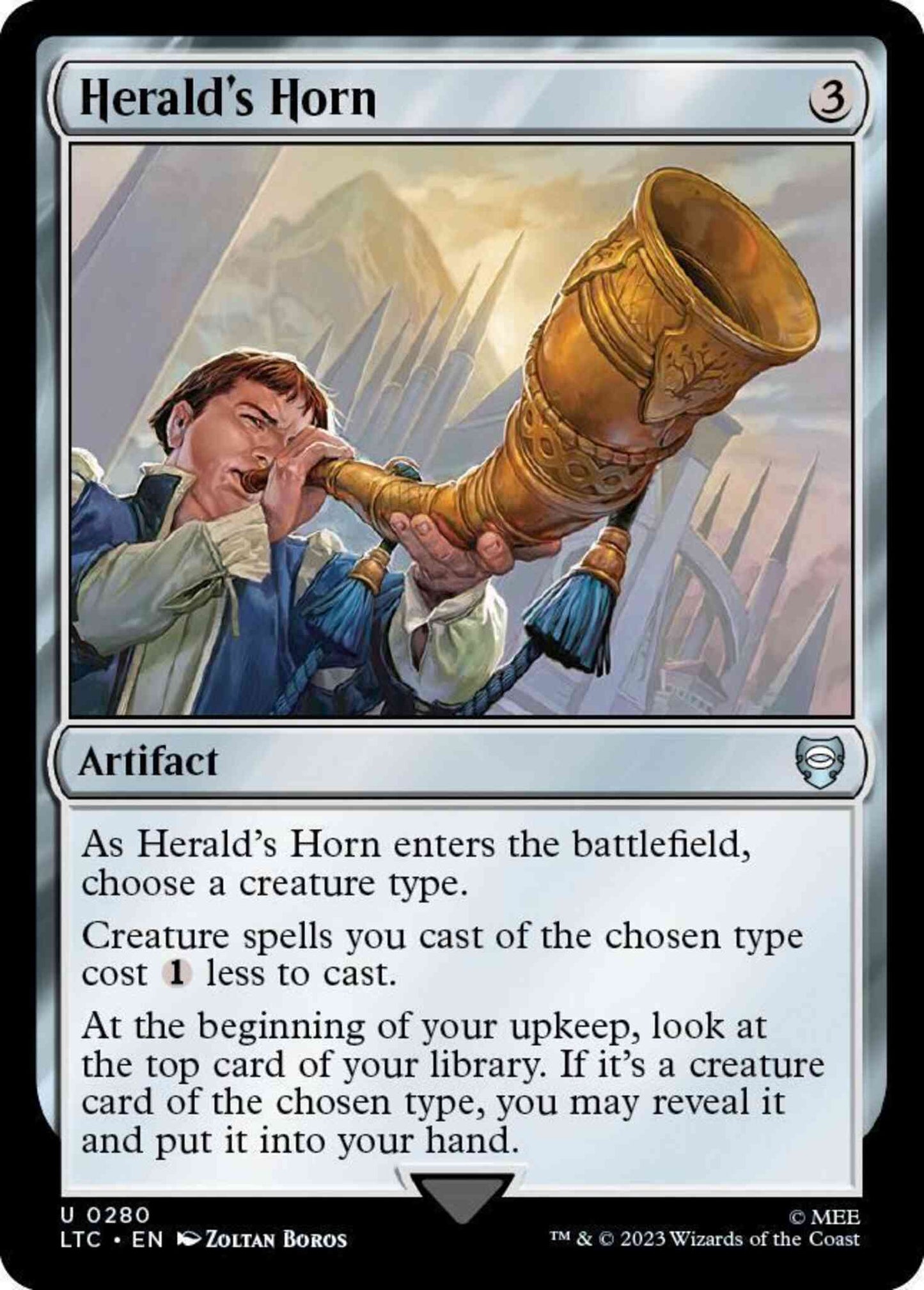 Herald's Horn [280] [The Lord of the Rings: Tales of Middle-earth: Commander] [Non-Foil]