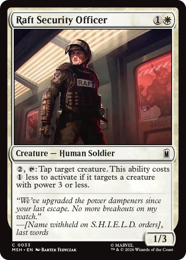 Raft Security Officer [33] [Marvel Super Heroes] [Non-Foil]