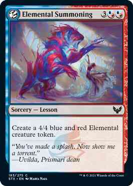 Elemental Summoning [183] [Strixhaven: School of Mages] [Non-Foil]