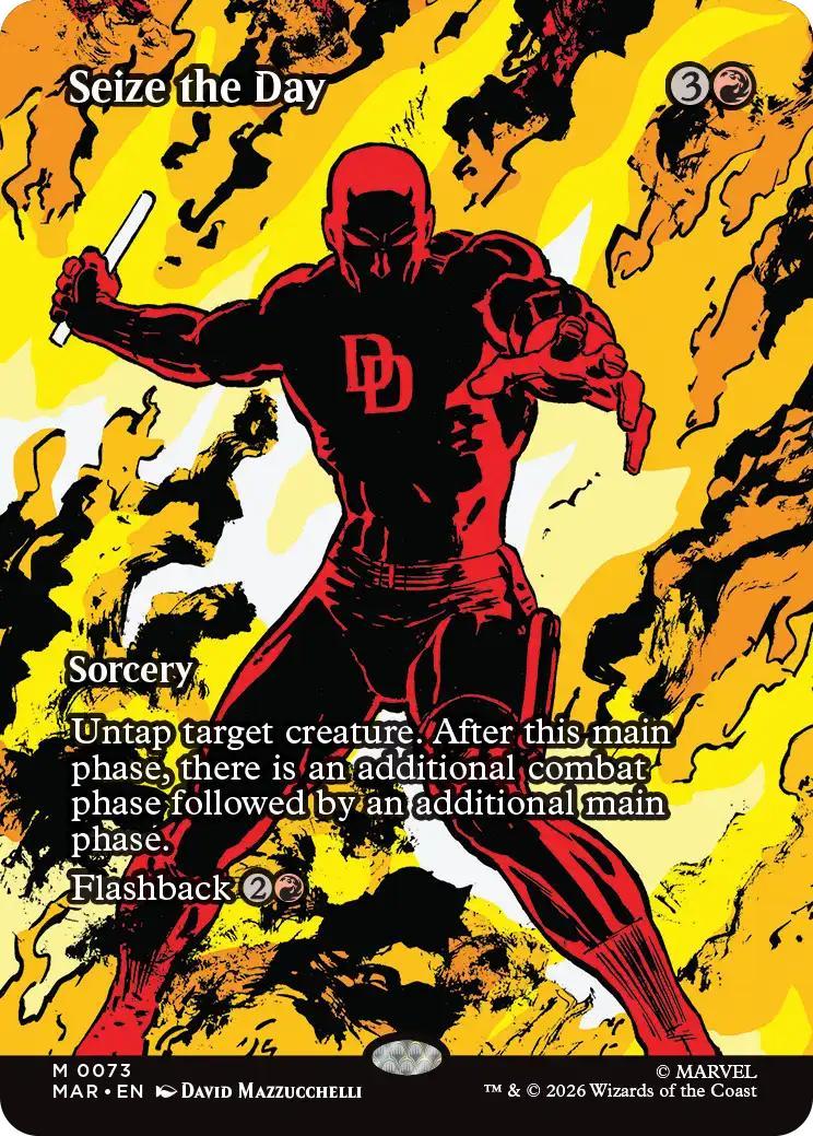 Seize the Day [73] [Borderless] [Source Material] [Marvel Universe] [Non-Foil]