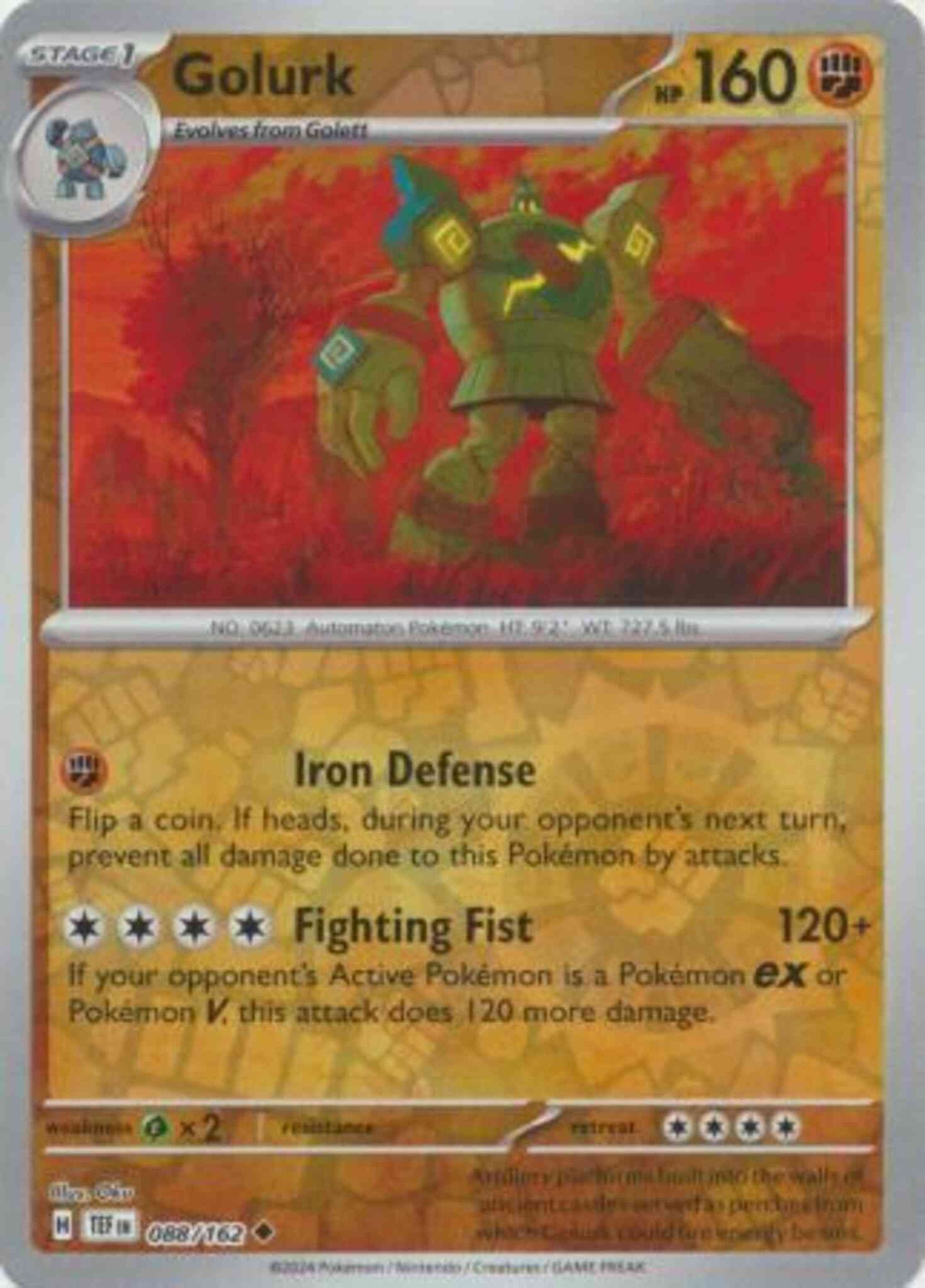 Golurk - 088/162 - Uncommon [sv05-088] [Reverse Holo]